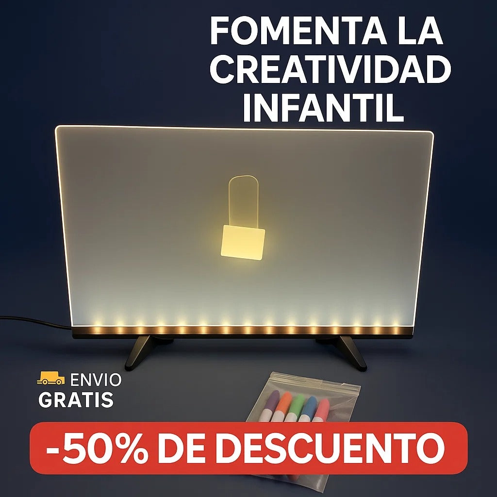 G Pizarra Con Luz Lapices Magik