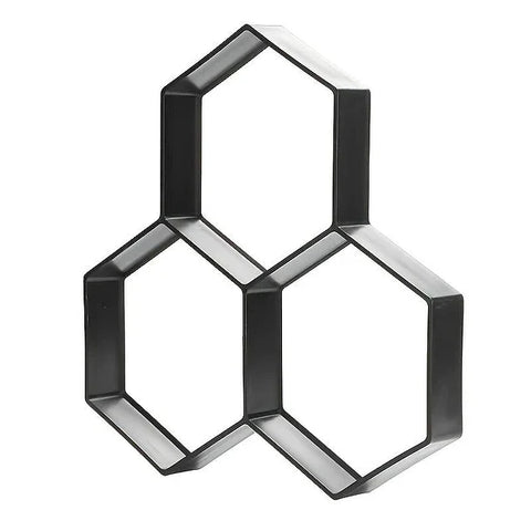 Molde de cemento hexagonal