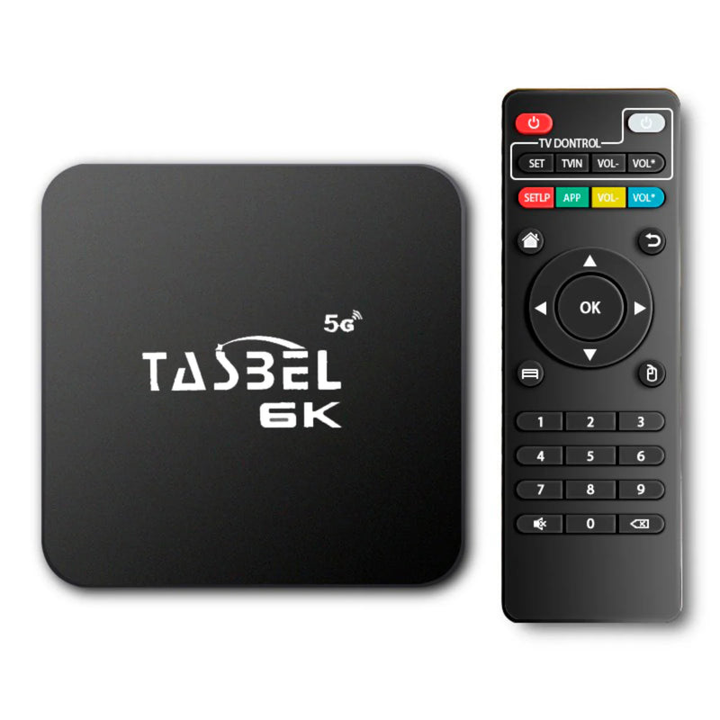 Tv Box Decodificador Tasbel 6K Tv a Smart Android 13 4GB + 32GB