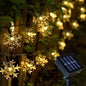 Luz solar copo de nieve
