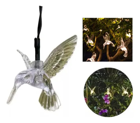 Luz solar guirnalda colibri