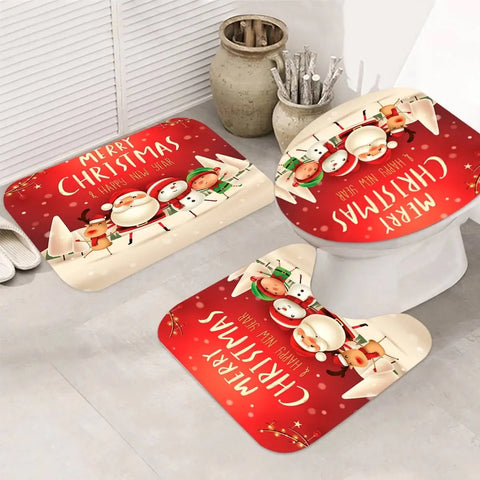 Set de baño navideño