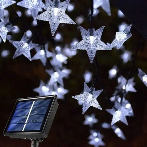 Luz solar guirnalda estrella