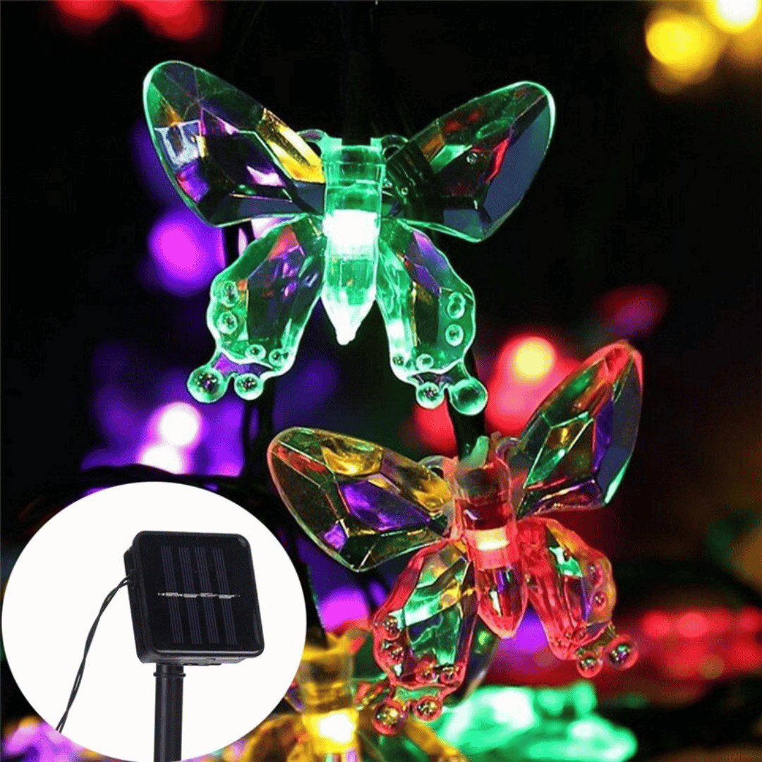 Luz solar guirnalda Mariposa