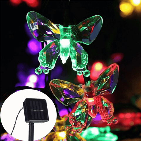 Luz solar guirnalda Mariposa