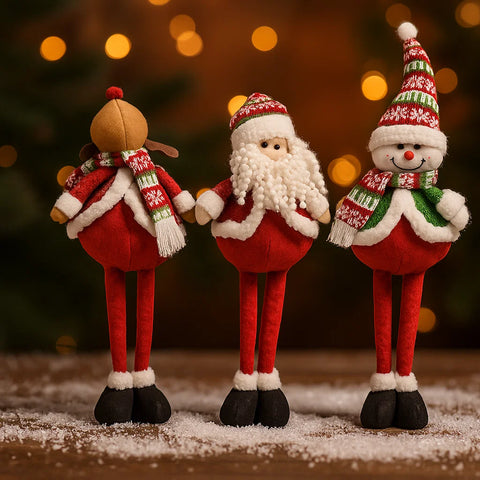 Muñeco navideño de pata extendibles