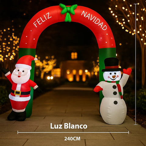 Arco navideño inflable