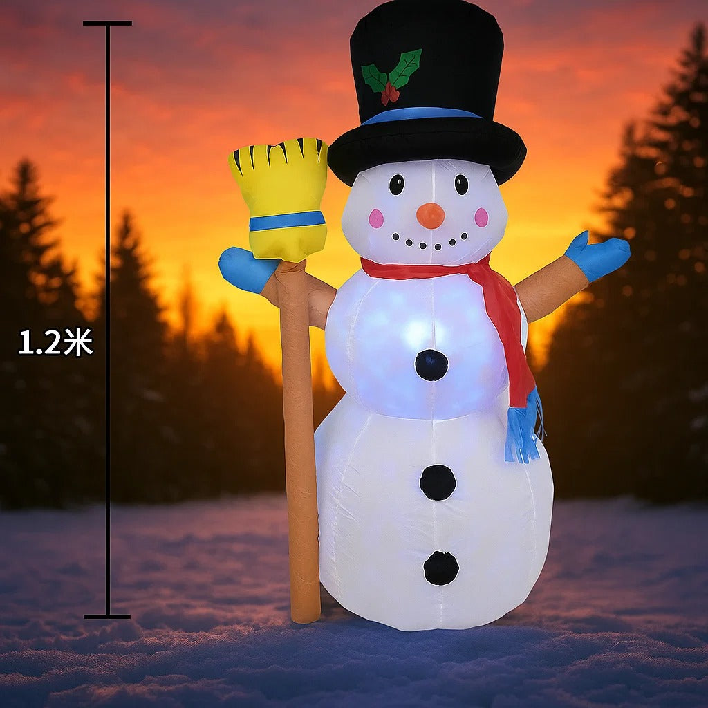 Muñeco navideño inflable