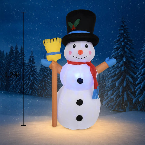 Muñeco navideño inflable