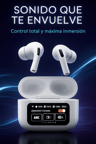 Audifono con pantalla touch