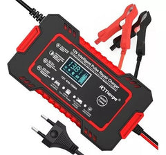 Cargador De Batería Arrancador 12v 6a Lcd Inteligente