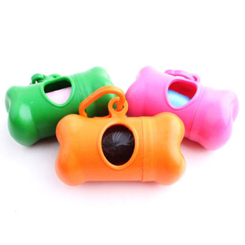 Dispensador Porta Bolsas Para heces Mascotas + 1 rollo
