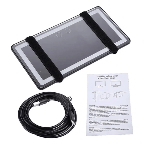 Espejo con Luz Led para Visera de Auto