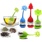 Infusor De Te De Silicona Diseño Hojitas Colores Colador