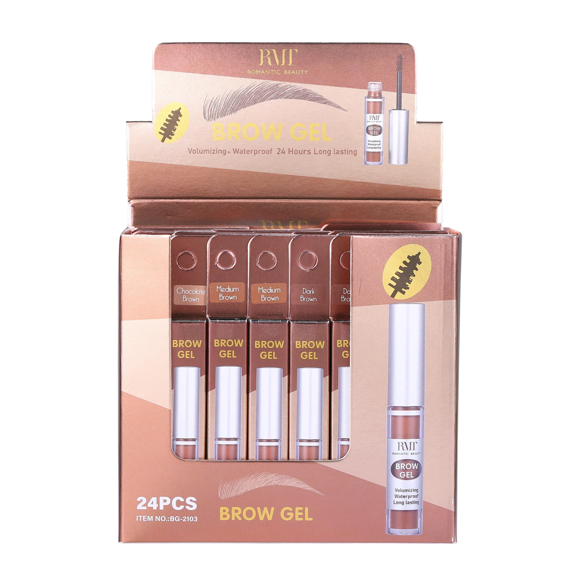 PACK DE 24 UNIDADES GEL DE CEJAS BROW GEL