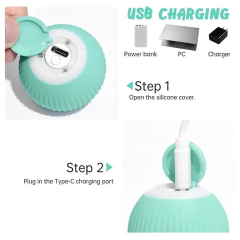 Pelota usb juguete para gato