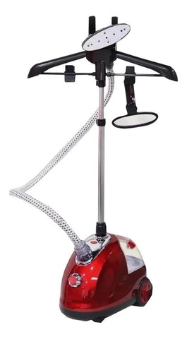 Plancha A Vapor Vertical De 1800w Con Ruedas - Ps Color Rojo