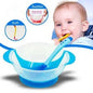 Plato con ventosa para bebe con cuchara