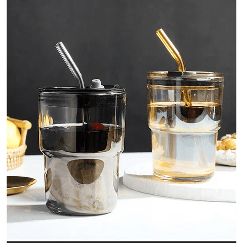 Taza de vidrio para té