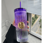Vaso de vidrio + bombilla 470ML